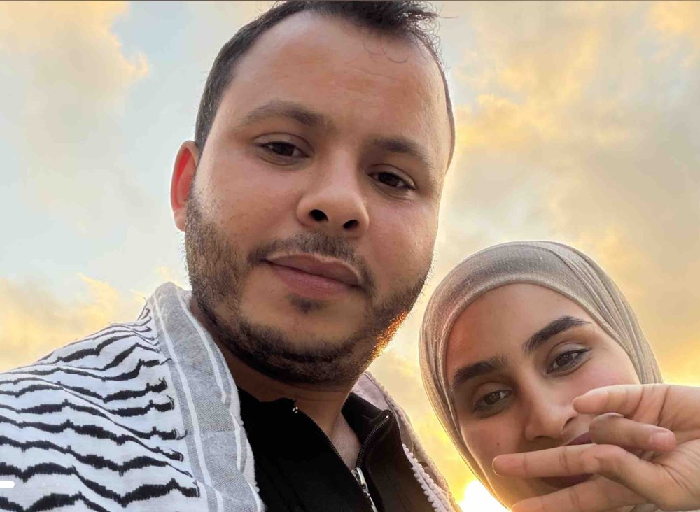 Alaa and his wife Raghda